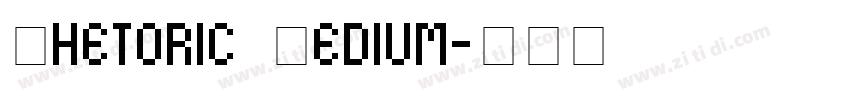 Rhetoric Medium字体转换